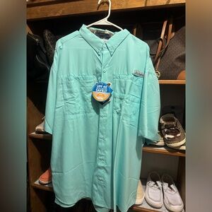 Teal Fishing Shirt